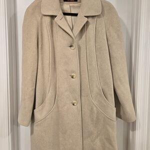 Elegant Cream Women's Coat